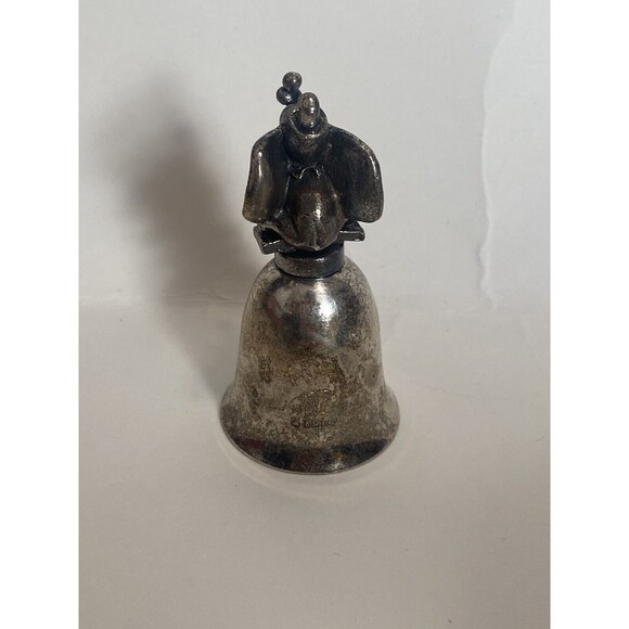New England Collector's Society Silver Plated Disney Bell Dumbo The Elephant - Picture 3 of 9